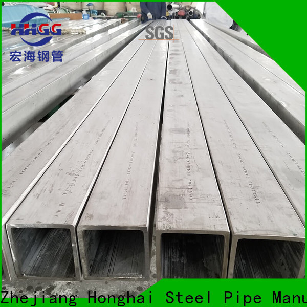 HHGG polished stainless steel square tubing company for promotion